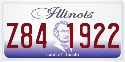 IL license plate Z841922