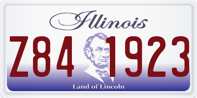 IL license plate Z841923