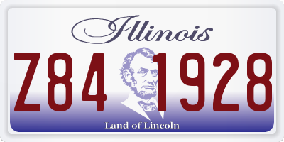 IL license plate Z841928