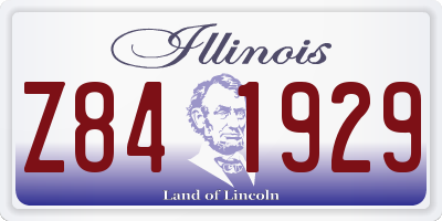 IL license plate Z841929