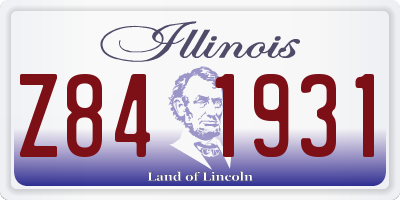 IL license plate Z841931