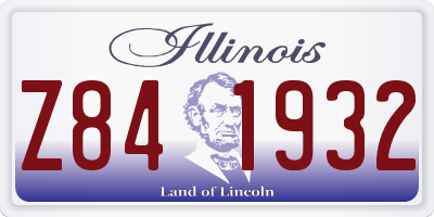 IL license plate Z841932