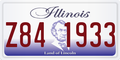 IL license plate Z841933