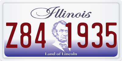 IL license plate Z841935