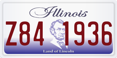 IL license plate Z841936