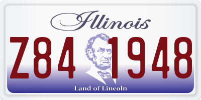 IL license plate Z841948