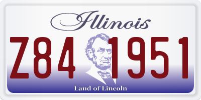 IL license plate Z841951