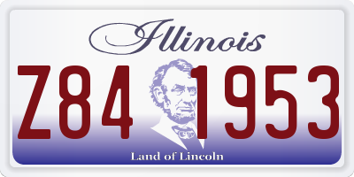 IL license plate Z841953