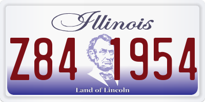 IL license plate Z841954