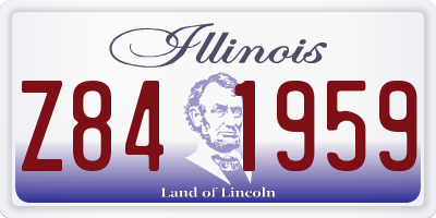 IL license plate Z841959