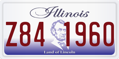 IL license plate Z841960