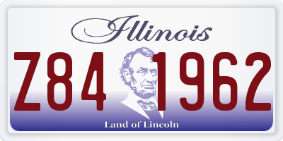 IL license plate Z841962