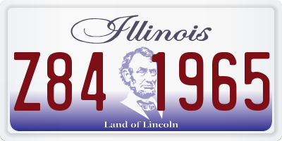 IL license plate Z841965