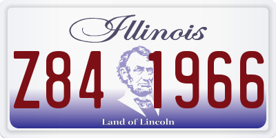IL license plate Z841966