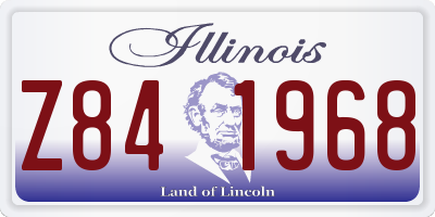 IL license plate Z841968
