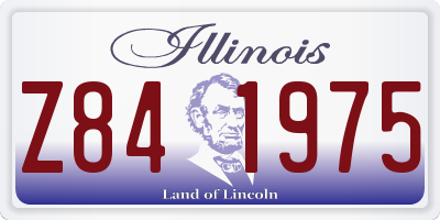 IL license plate Z841975