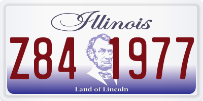 IL license plate Z841977