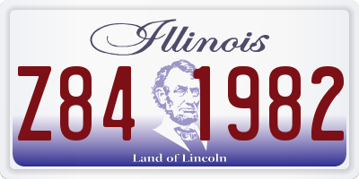 IL license plate Z841982