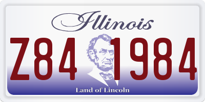 IL license plate Z841984