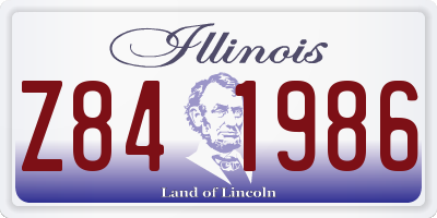 IL license plate Z841986
