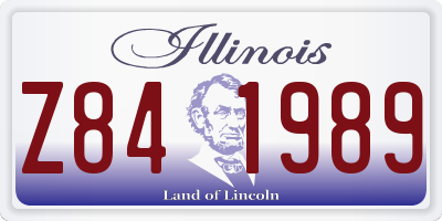 IL license plate Z841989