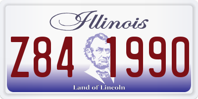 IL license plate Z841990