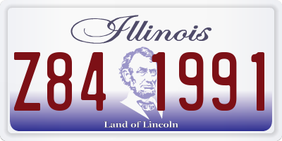 IL license plate Z841991