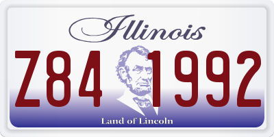 IL license plate Z841992