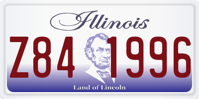 IL license plate Z841996