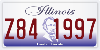 IL license plate Z841997