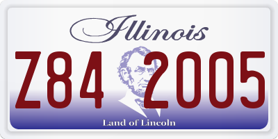 IL license plate Z842005
