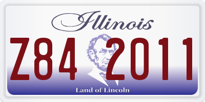 IL license plate Z842011