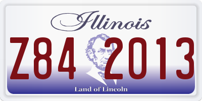 IL license plate Z842013