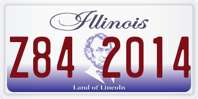 IL license plate Z842014