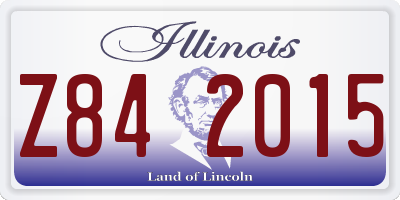 IL license plate Z842015