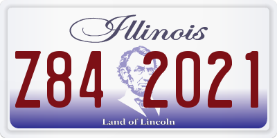 IL license plate Z842021