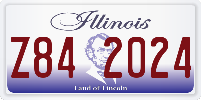 IL license plate Z842024