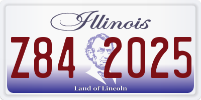 IL license plate Z842025
