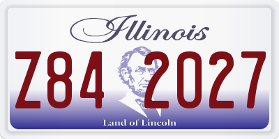 IL license plate Z842027