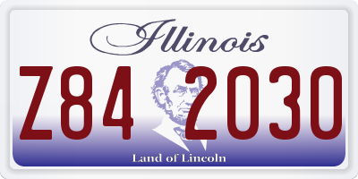 IL license plate Z842030
