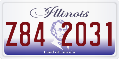 IL license plate Z842031