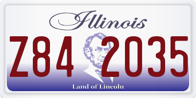 IL license plate Z842035