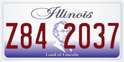 IL license plate Z842037