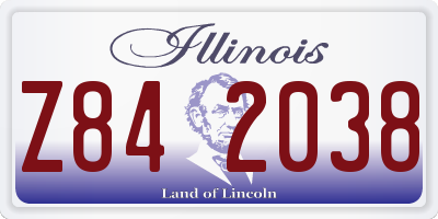 IL license plate Z842038
