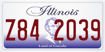 IL license plate Z842039