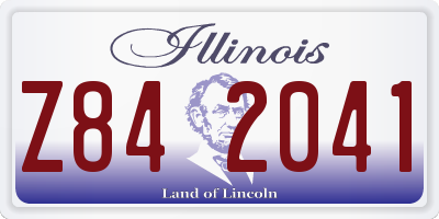 IL license plate Z842041