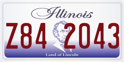 IL license plate Z842043