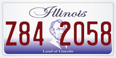IL license plate Z842058
