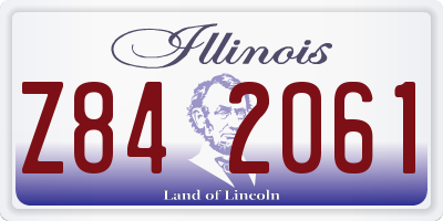 IL license plate Z842061