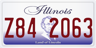 IL license plate Z842063